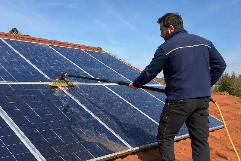 Nettoyage et entretien de panneaux solaires à Saint-Romain-de-Jalionas